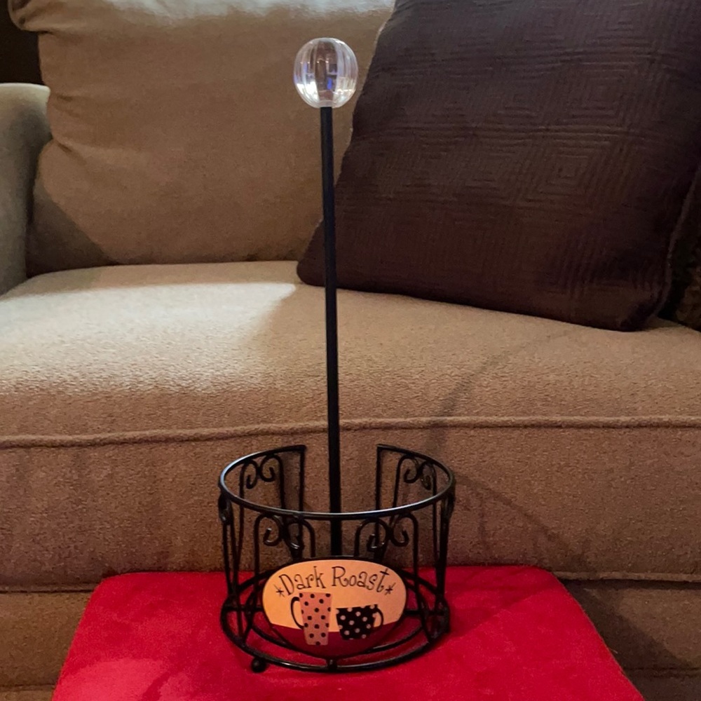 Black Metal Dark Roast Paper Towel Holder!